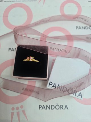 Anillo Pandora Corona Rosa Oro