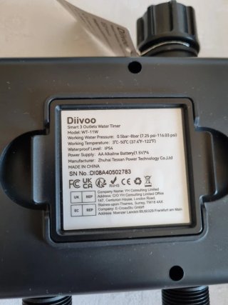 Centralina irrigazione Diivoo WiFi 3 zone
