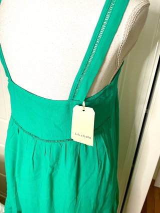 Vestido Lili&lala verde nuevo con etiquetas