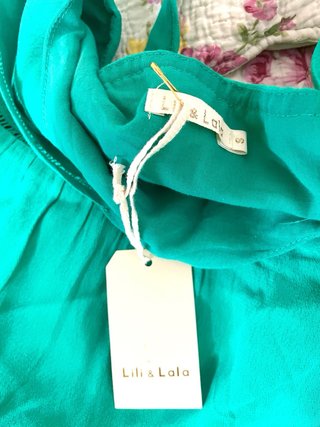 Vestido Lili&lala verde nuevo con etiquetas