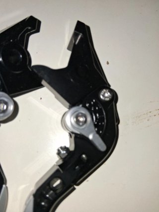 Manetas Freno y Embrague Moto Negro/Plata