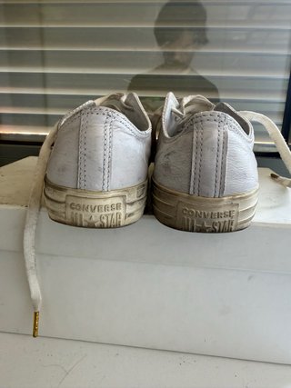 Converse All Star 100% Piel Blanco T. 41.5 (19)