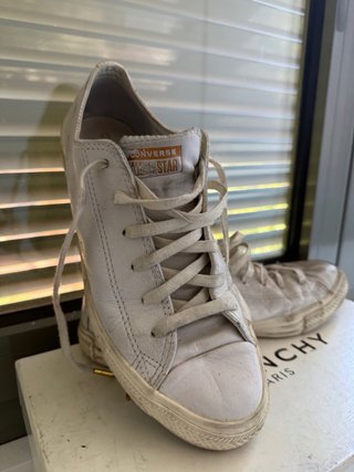 Converse All Star 100% Piel Blanco T. 41.5 (19)