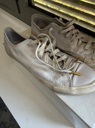 Converse All Star 100% Piel Blanco T. 41.5 (19)