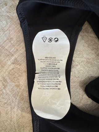 Bañador H&M Halter Negro Talla 42