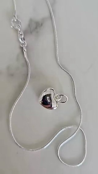 Collana con ciondolo a cuore 925