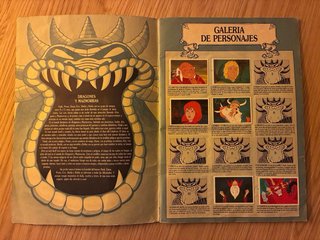 Álbum Cromos Dragones y Mazmorras 1985
