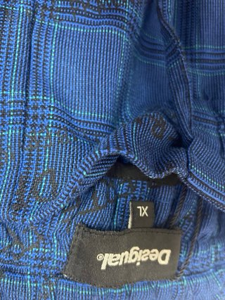 Pantalón Desigual XL azul con logo