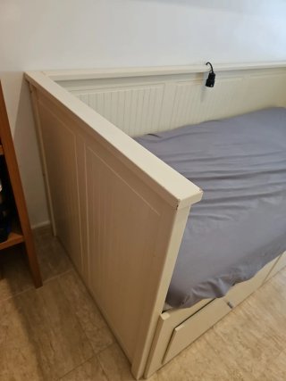 Cama Diván Ikea Blanca con Cajones