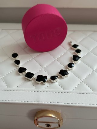 Pulsera Tous plata y onix