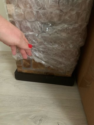 Lámpara de pie nacarada