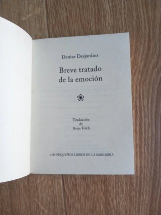 Breve Tratado de la Emoción
