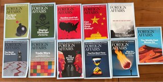 Lote 11 revistas Foreign Affairs nuevas