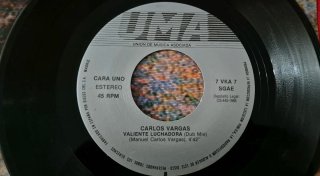 Single Carlos Vargas Valiente Luchadora RARO