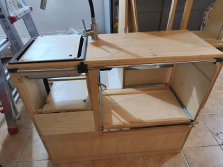 Mueble Camper Fregadero + Espacio Nevera