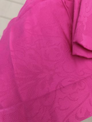 Camino de mesa y servilletas rosa zara home