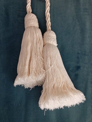 (NUEVAS) Abrazaderas/Alzapaños Macramé Algodón