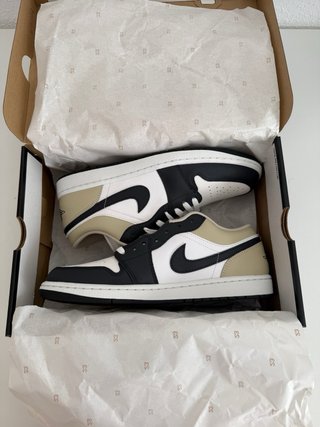 Nike Air Jordan 1 Low Summit White Off Noir Rattan
