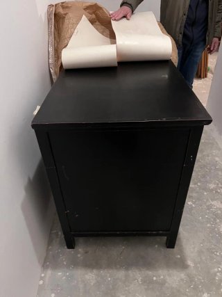 Mesa escritorio buró madera negra