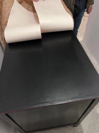 Mesa escritorio buró madera negra