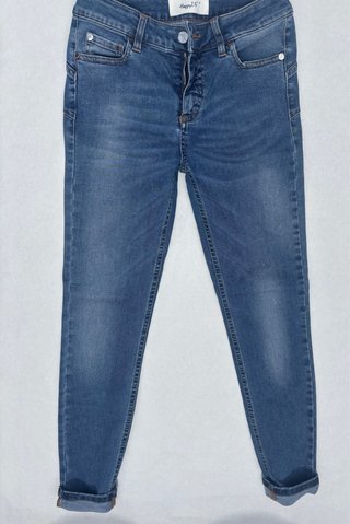 Jeans H25 5 tasche lavaggio azzurro