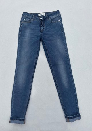 Jeans H25 5 tasche lavaggio azzurro