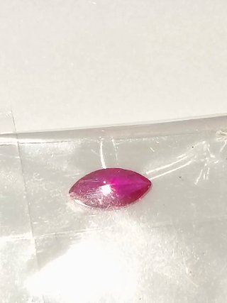 2 Micro Rubí Natural GDL 0.40 Ct Marquise
