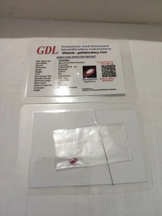 2 Micro Rubí Natural GDL 0.40 Ct Marquise