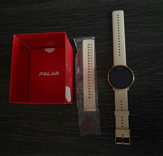Reloj Polar Beige y Dorado