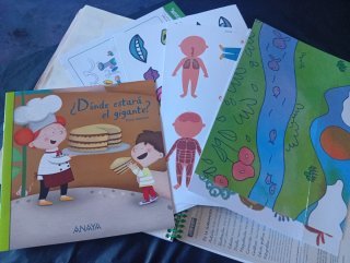 Cuaderno nuevo.Edu.Infantil con muñecos.Anaya