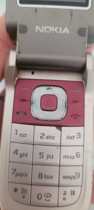 Móvil Nokia Rojo y Plateado