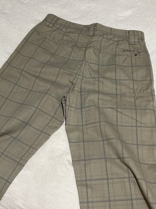 Pantalones Fox a cuadros beige y gris