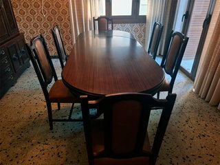 Conjunto comedor madera maciza