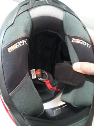 Casco Moto Integral LS2 FF385 Carbono Rojo