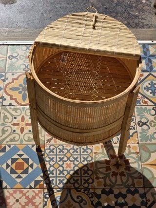 Cesta Bambú Modular para Comida/Verdura