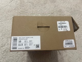 Nike Court Vision Zapatillas Blancas Talla 44