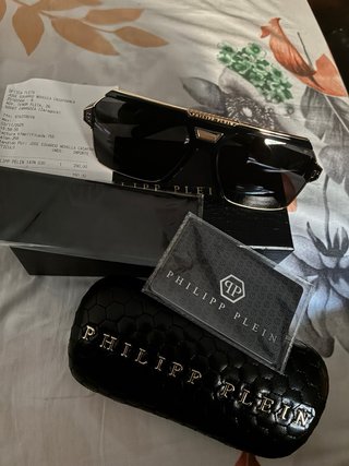 Gafas Philipp Plein Negras y Doradas  “ORIGINALES”