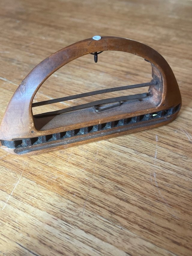 Lanzadera antigua telar madera 11 cm