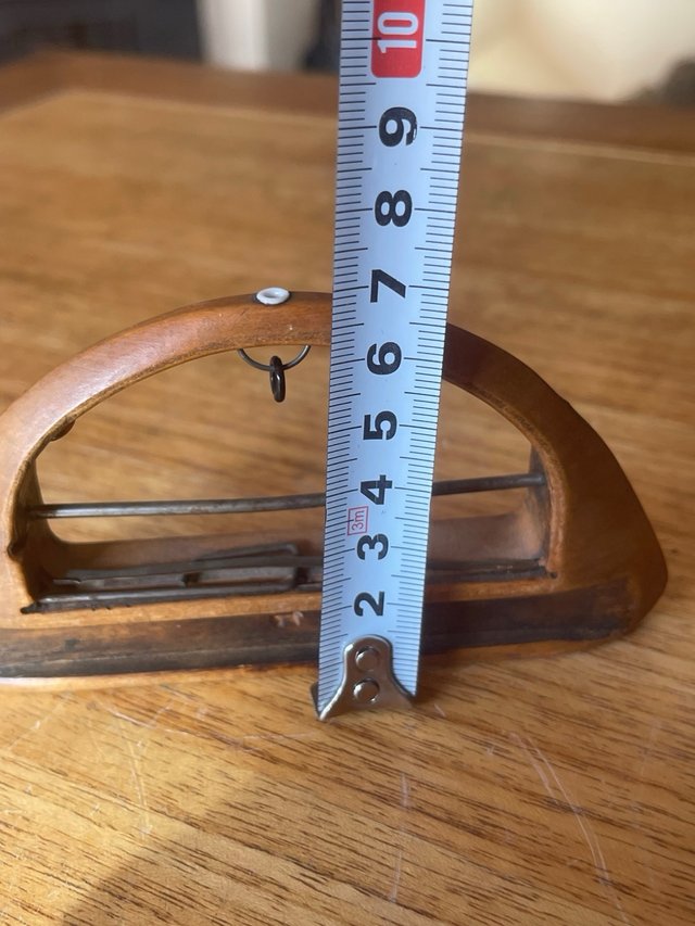 Lanzadera antigua telar madera 11 cm