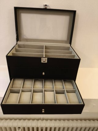 Scatola porta orologi posti/occhiali