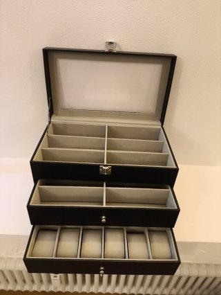 Scatola porta orologi posti/occhiali