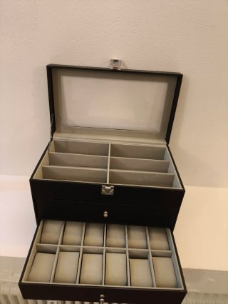 Scatola porta orologi posti/occhiali