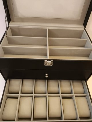 Scatola porta orologi posti/occhiali