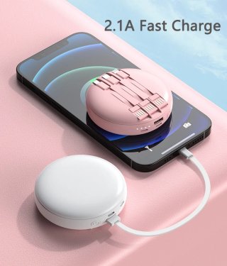 Espejo Portátil LED PowerBank Calentador