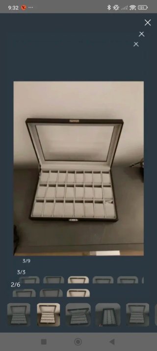 Scatola porta orologi 24 posti