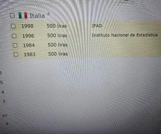 Lote 4 monedas 500 liras Italia
