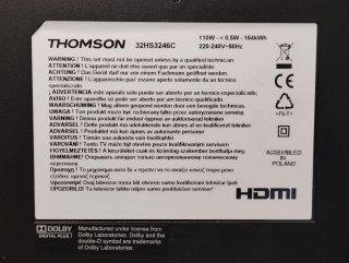 Televisor Thomson Negro Multicolor