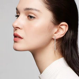 Pendientes Moissanita Plata Ley 925 certificado