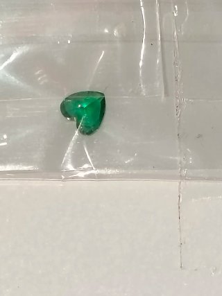 2Micro Esmeraldas Naturales Corazón 0.40 Ct