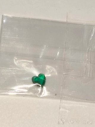 2Micro Esmeraldas Naturales Corazón 0.40 Ct